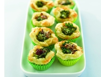 מיני קישים של ברוקולי