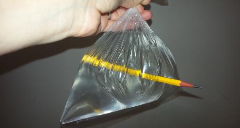 קסם עם שקית ועפרון