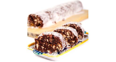 נקניק שוקולד ופירות יבשים