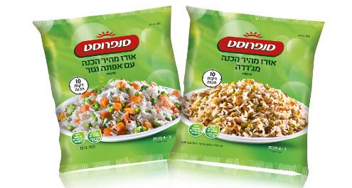 אורז מהיר הכנה עם ירקות איכותיים