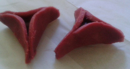 אוזני המן צבעוניות ללא אפייה