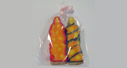 עוגיות חמאה מקושטות לחג החנוכה