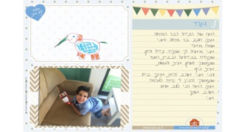 ברכה ממוגנטת מבית "לולה – ילדים לומדים בגובה העיניים"