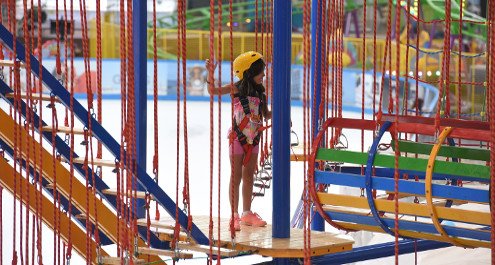 חדש! פארק חבלים אתגרי בקניון ה"אייס מול" אילת